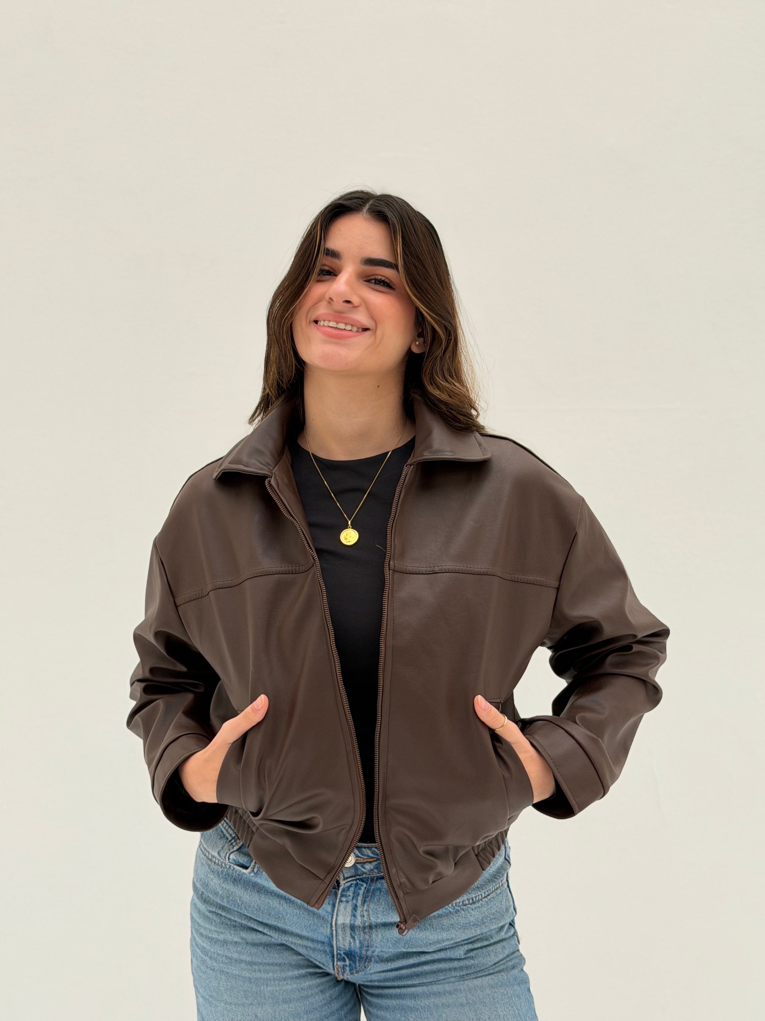 Prime Leather Jacket – Burnt Brown