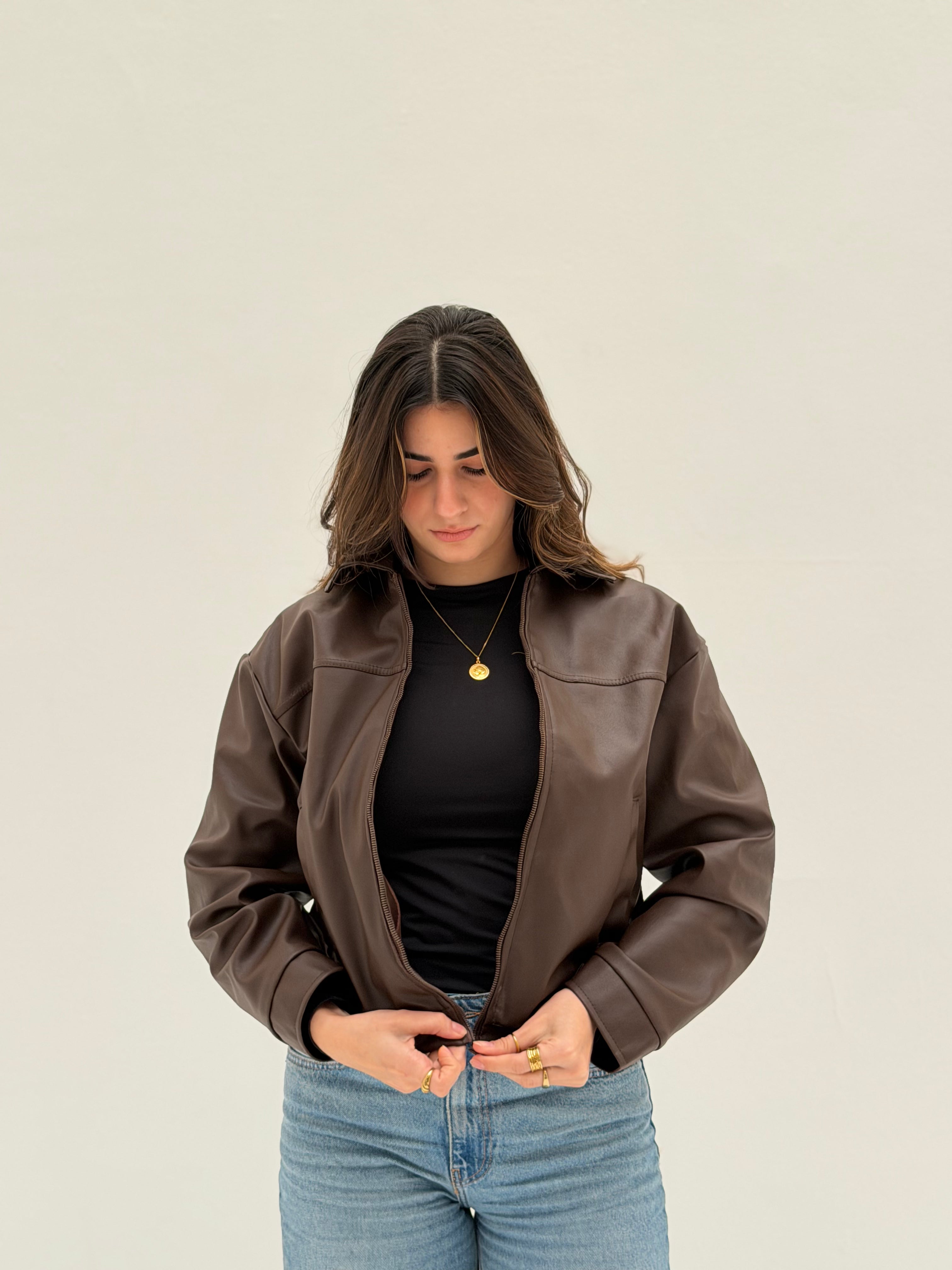 Prime Leather Jacket – Burnt Brown