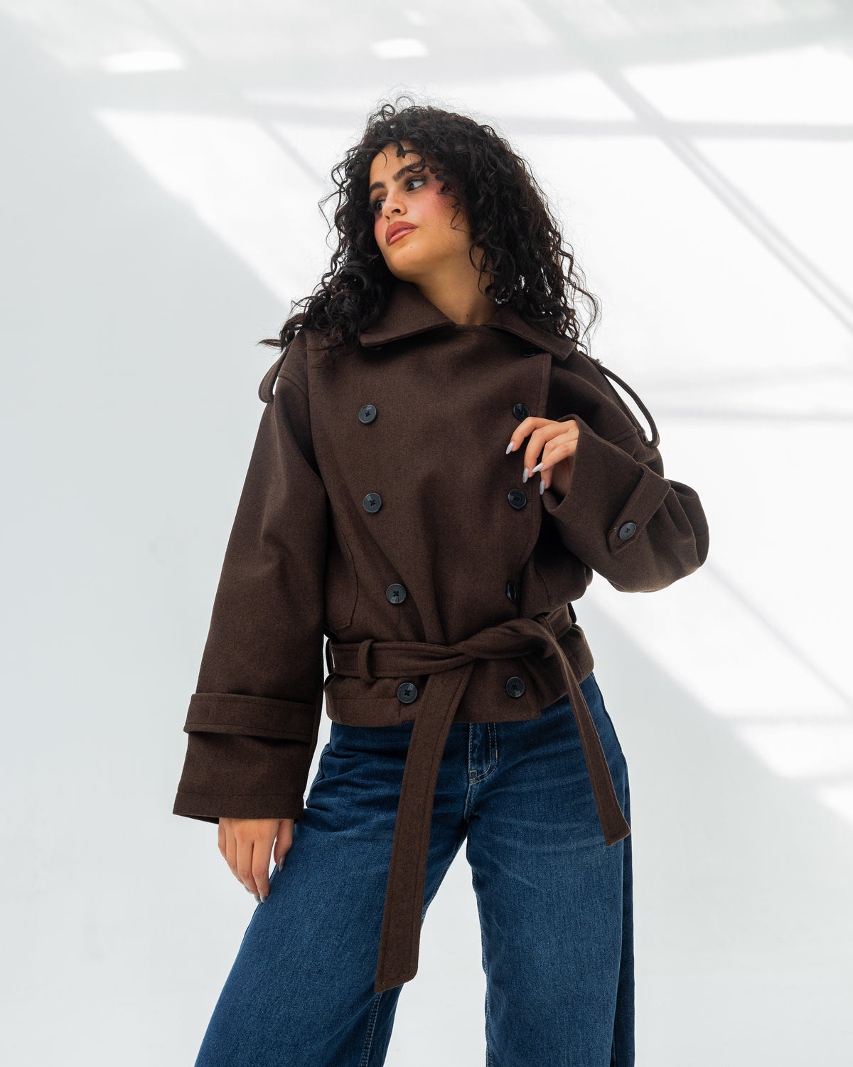 Coco Wool Jacket Brown