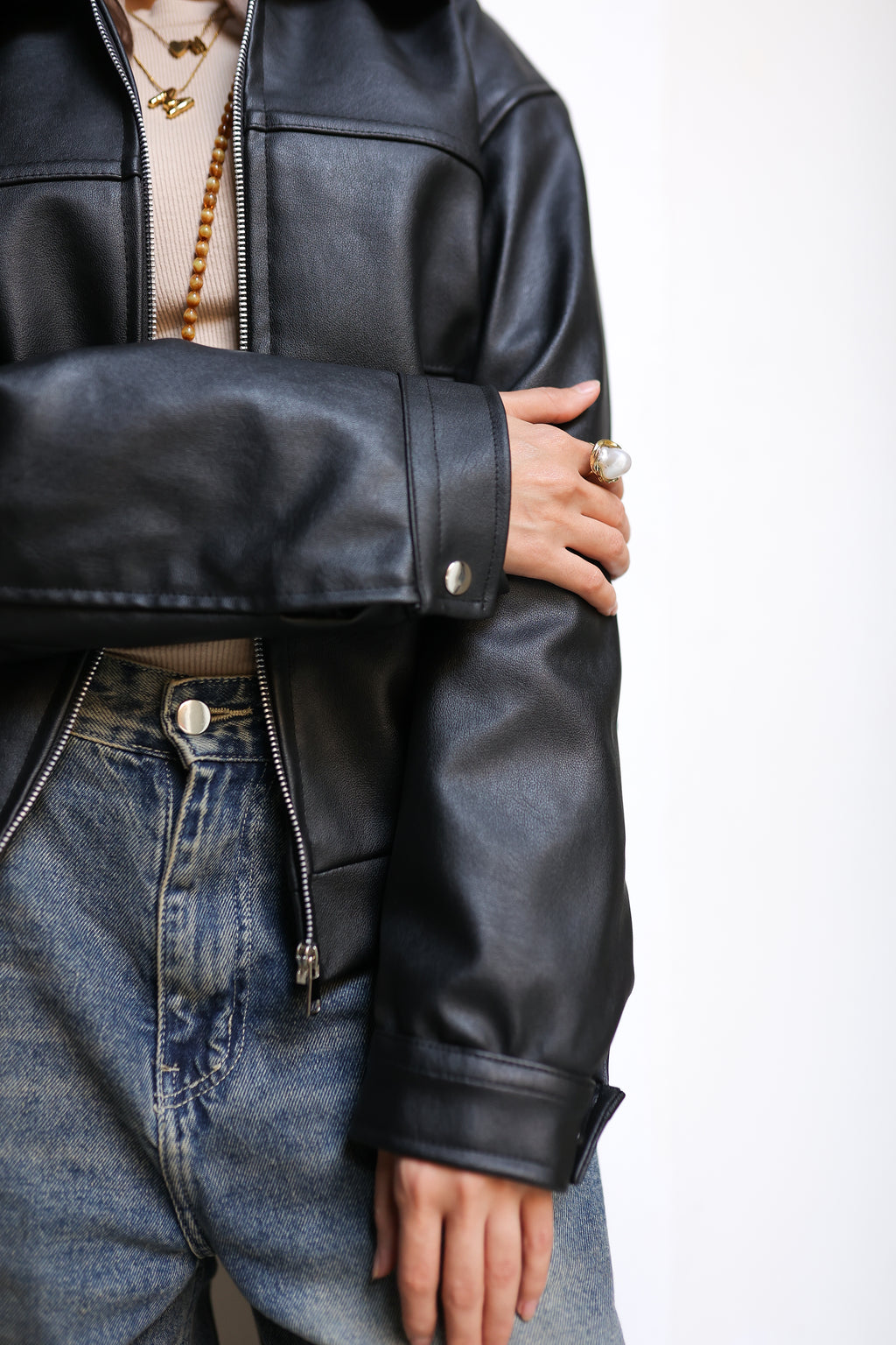 Prime Leather Jacket – Black