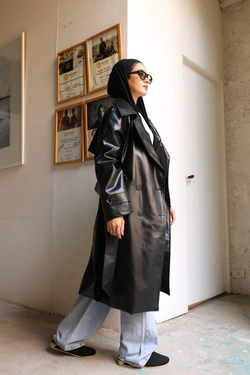 Muse leather coat