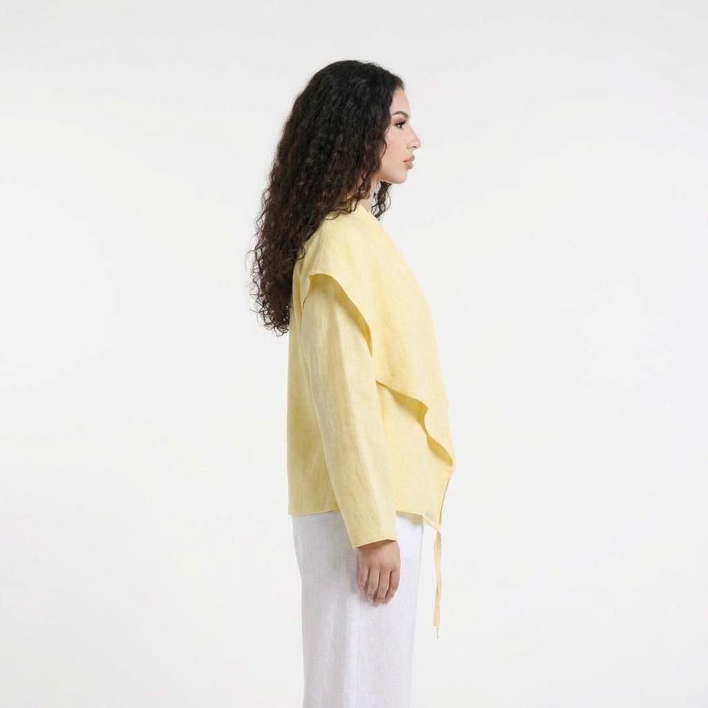 NOVA two way blouse-yellow