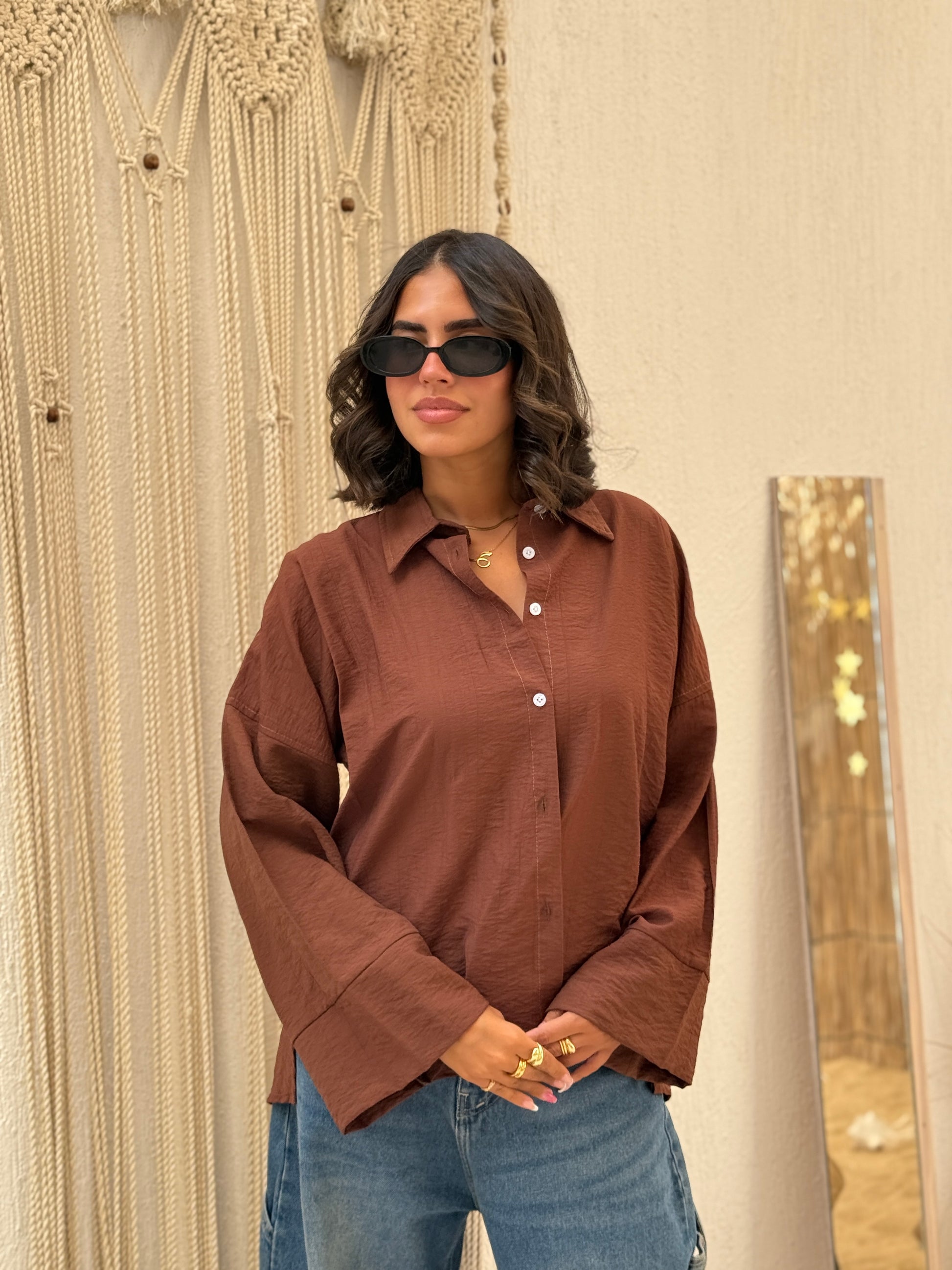 Brownlinen summer shirt