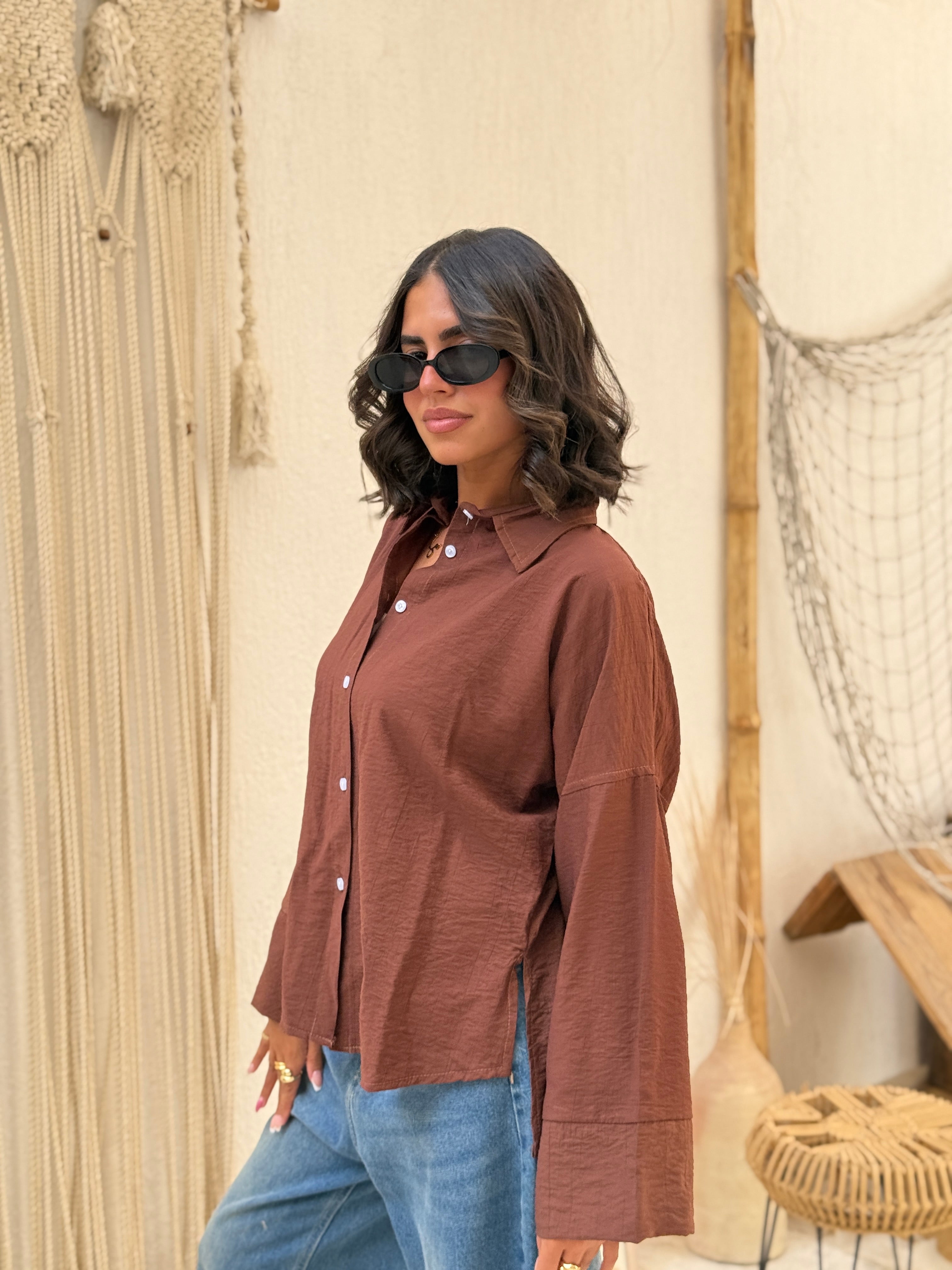 Samy Galaxy Shitrt-Brown