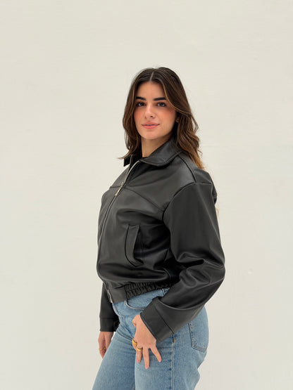 Prime Leather Jacket – Black
