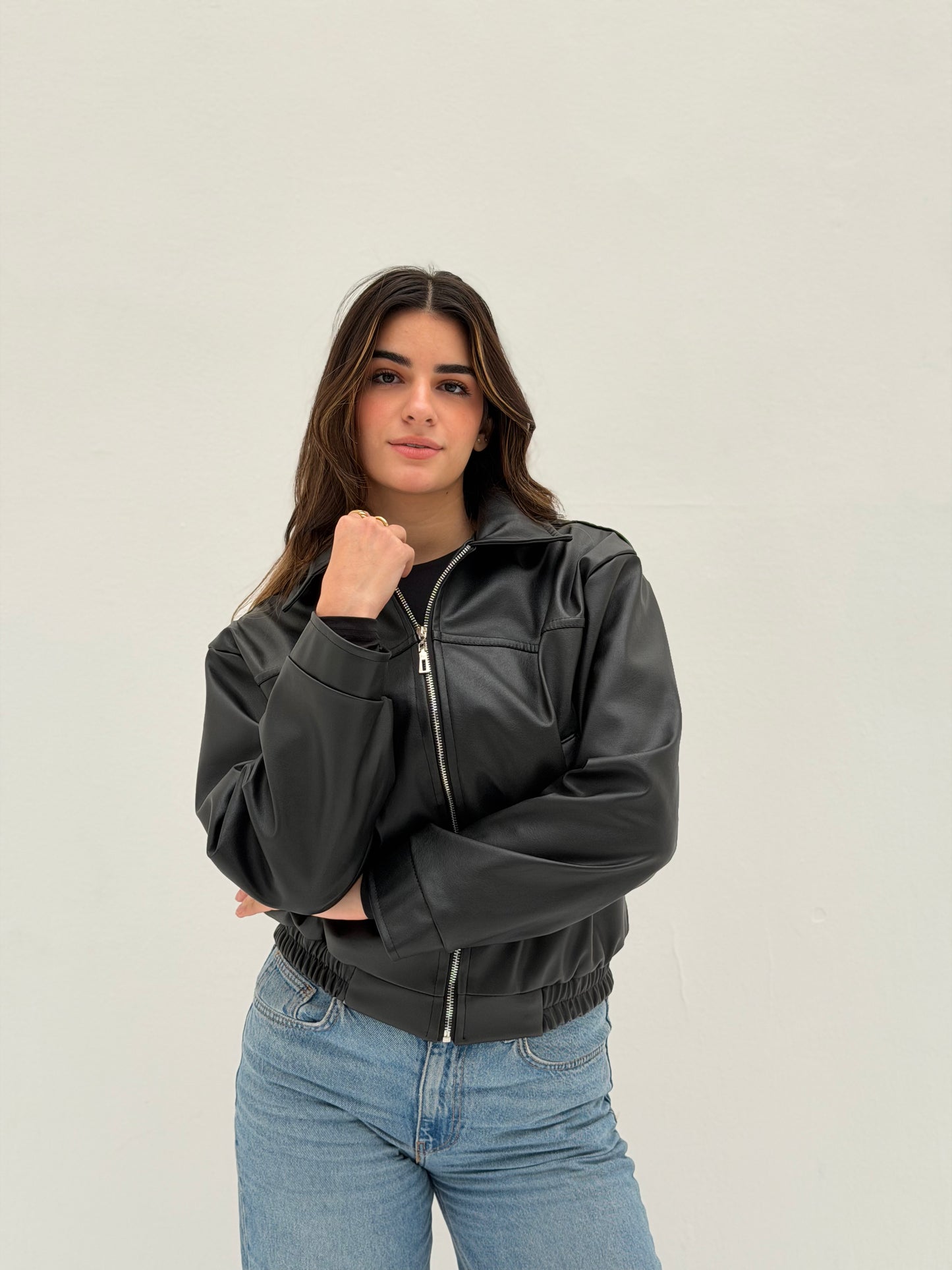 Prime Leather Jacket – Black