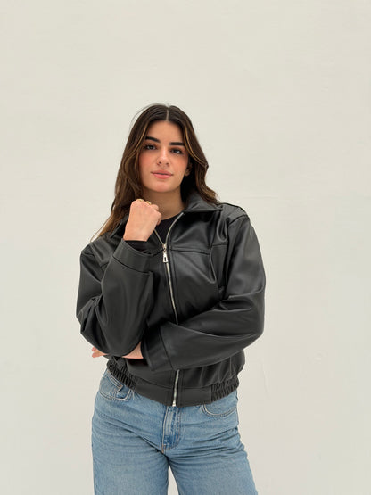 Prime Leather Jacket – Black