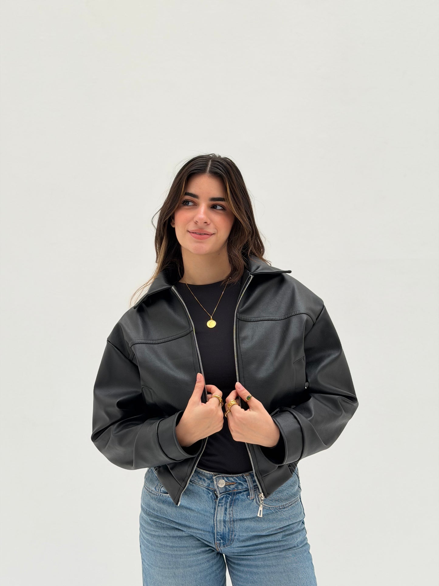 Prime Leather Jacket – Black