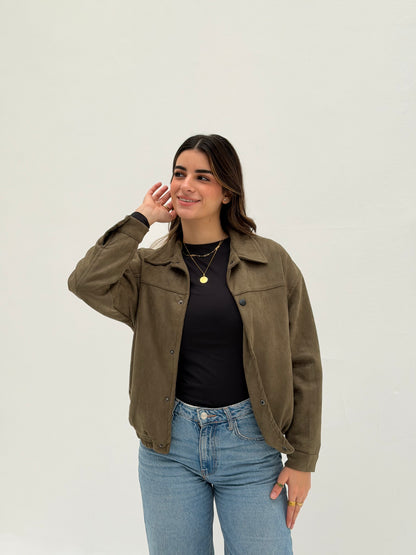 Suede Bomber