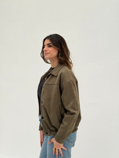 Suede Bomber