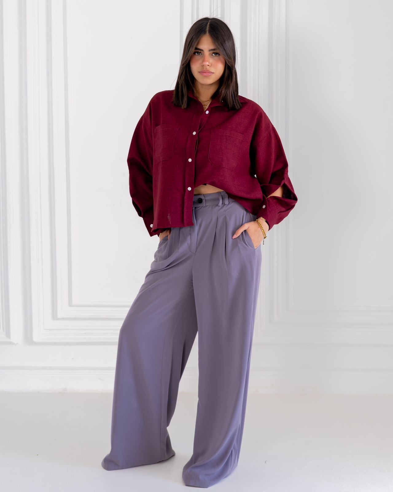 Relaxed fit pants