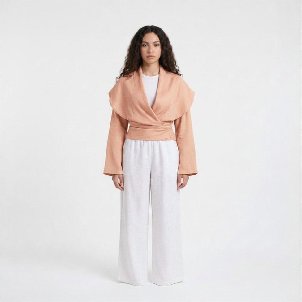 NOVA two way blouse-Rose