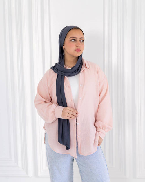 Basic Linen Shirt-Bink