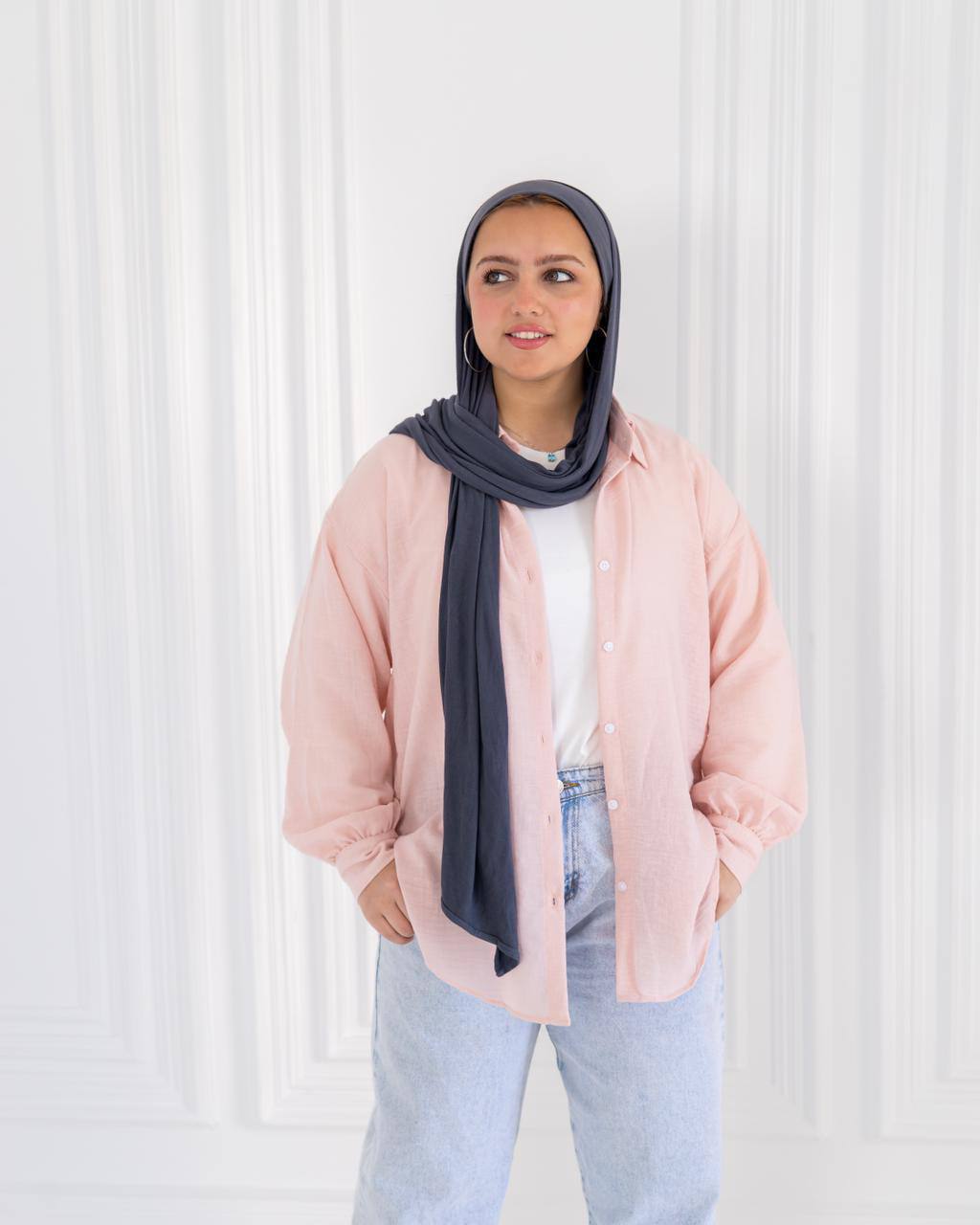 Basic Linen Shirt-Bink