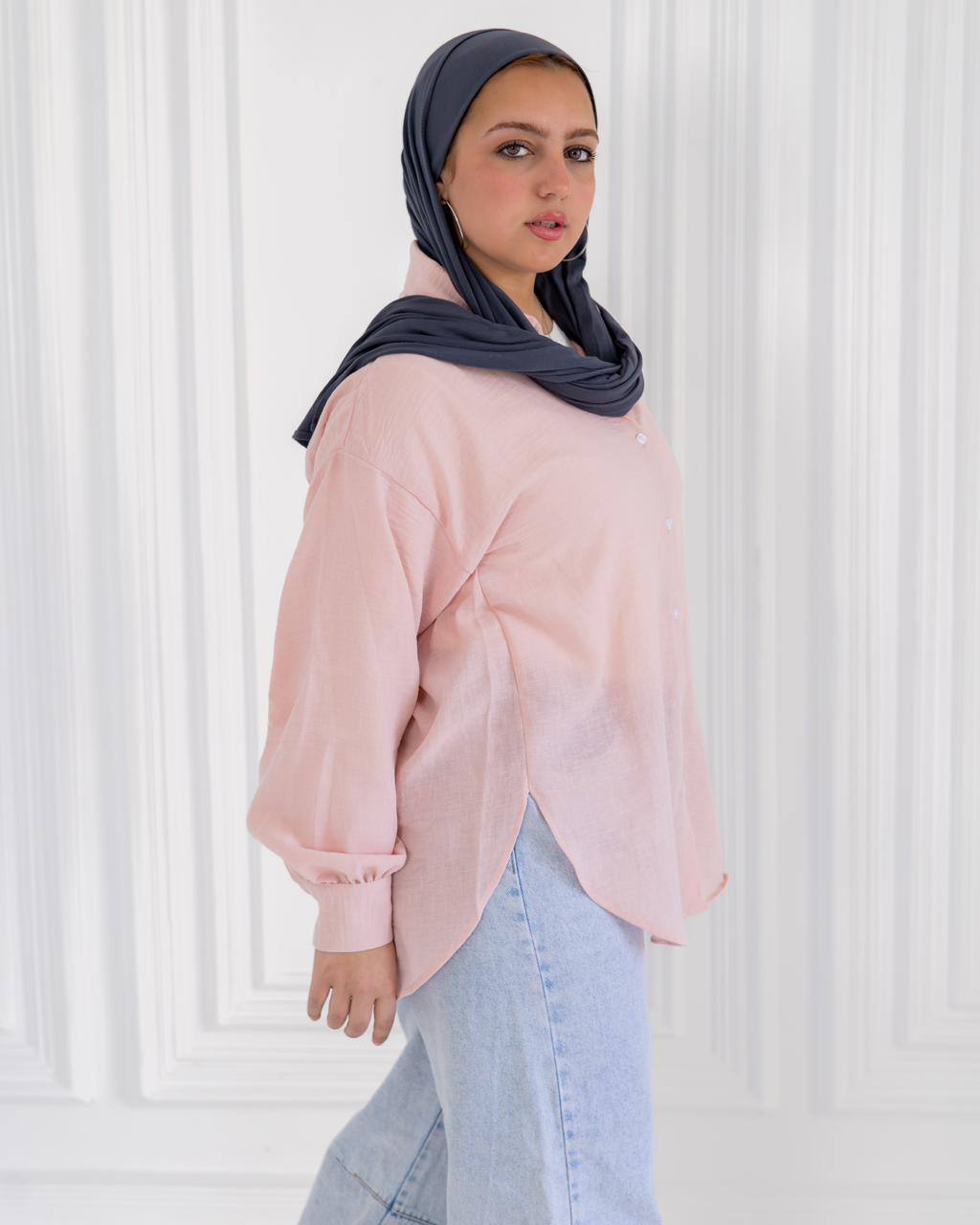 Basic Linen Shirt-Bink