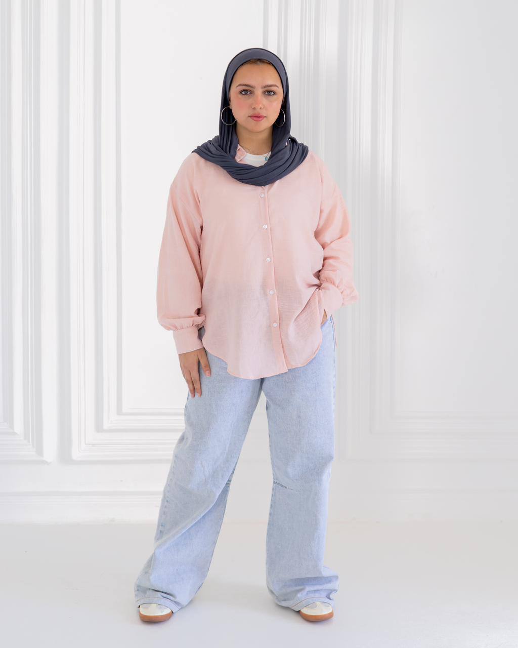 Basic Linen Shirt-Bink